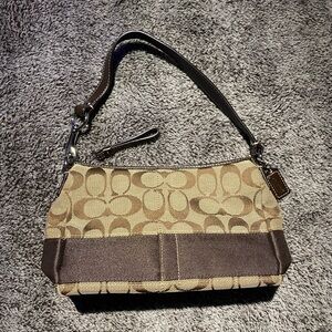 Vintage Coach Signature Demi Mini Shoulder Bag